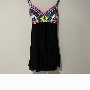 Mara Hoffman Swim Embroidered Bodice Mini Dress Coverup